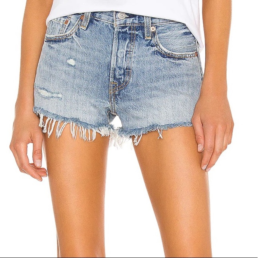 Levi 501 denim shorts - Waveline wash